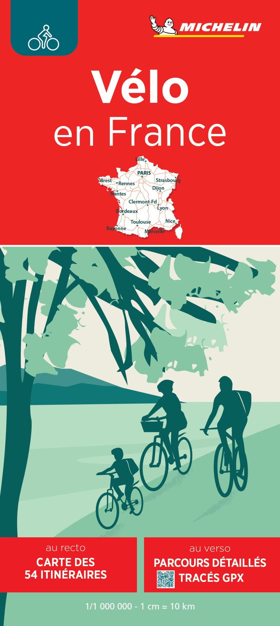 Carte n° 767 - France : itinéraires à vélo | Michelin carte pliée Michelin 