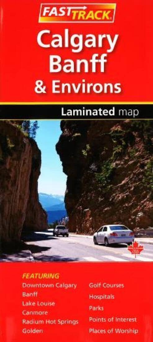 Carte plastifiée - Calgary, Banff et environs | Canadian Cartographics Corporation plan de ville Canadian Cartographics Corporation