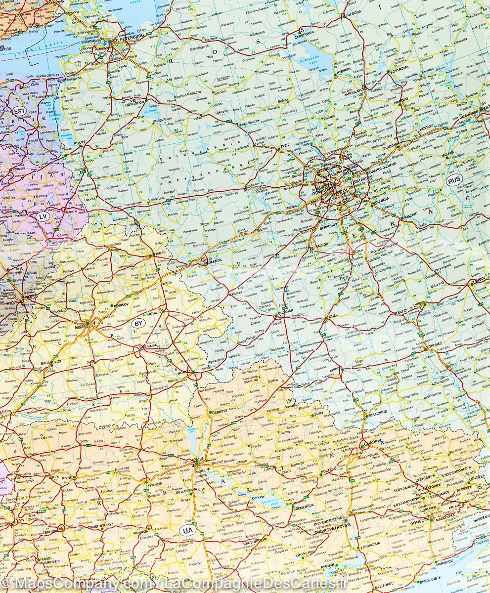 Carte pliée - Europe (politique) | Freytag & Berndt carte routière Freytag & Berndt