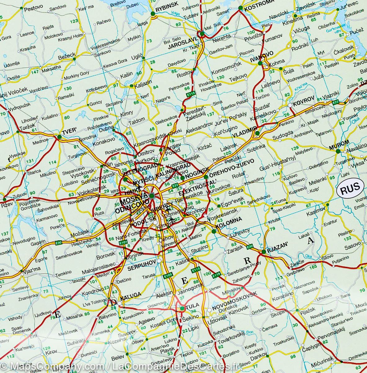 Carte pliée - Europe (politique) | Freytag & Berndt carte routière Freytag & Berndt