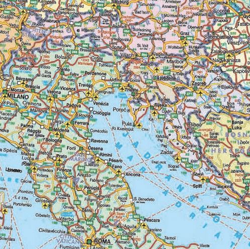 Carte politique - Europe, Moyen Orient & Asie Centrale | Freytag & Berndt carte routière Freytag & Berndt