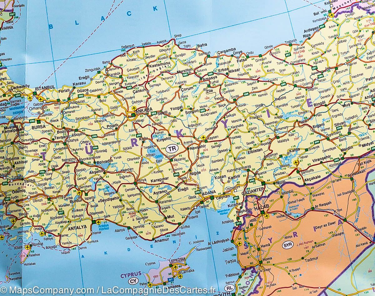 Carte politique - Europe, Moyen Orient & Asie Centrale | Freytag & Berndt carte routière Freytag & Berndt