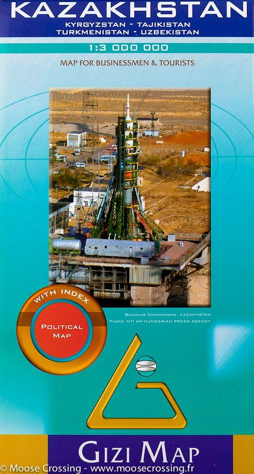 Carte politique - Kazakhstan | Gizi Map carte routière Gizi Map