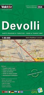 Carte régionale - Devolli (Albanie), n° 354 | Vektor carte routière Vektor Default Title