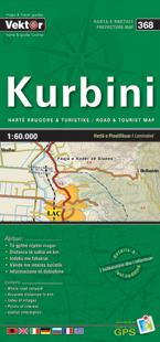 Carte régionale - Kurbini (Albanie), n° 368 | Vektor carte routière Vektor Default Title
