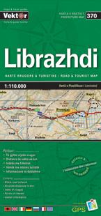 Carte régionale - Librazhdi (Albanie), n° 370 | Vektor carte routière Vektor Default Title