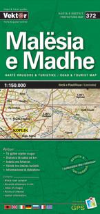 Carte régionale - Malësia e Madhe (Albanie), n° 372 | Vektor carte routière Vektor Default Title