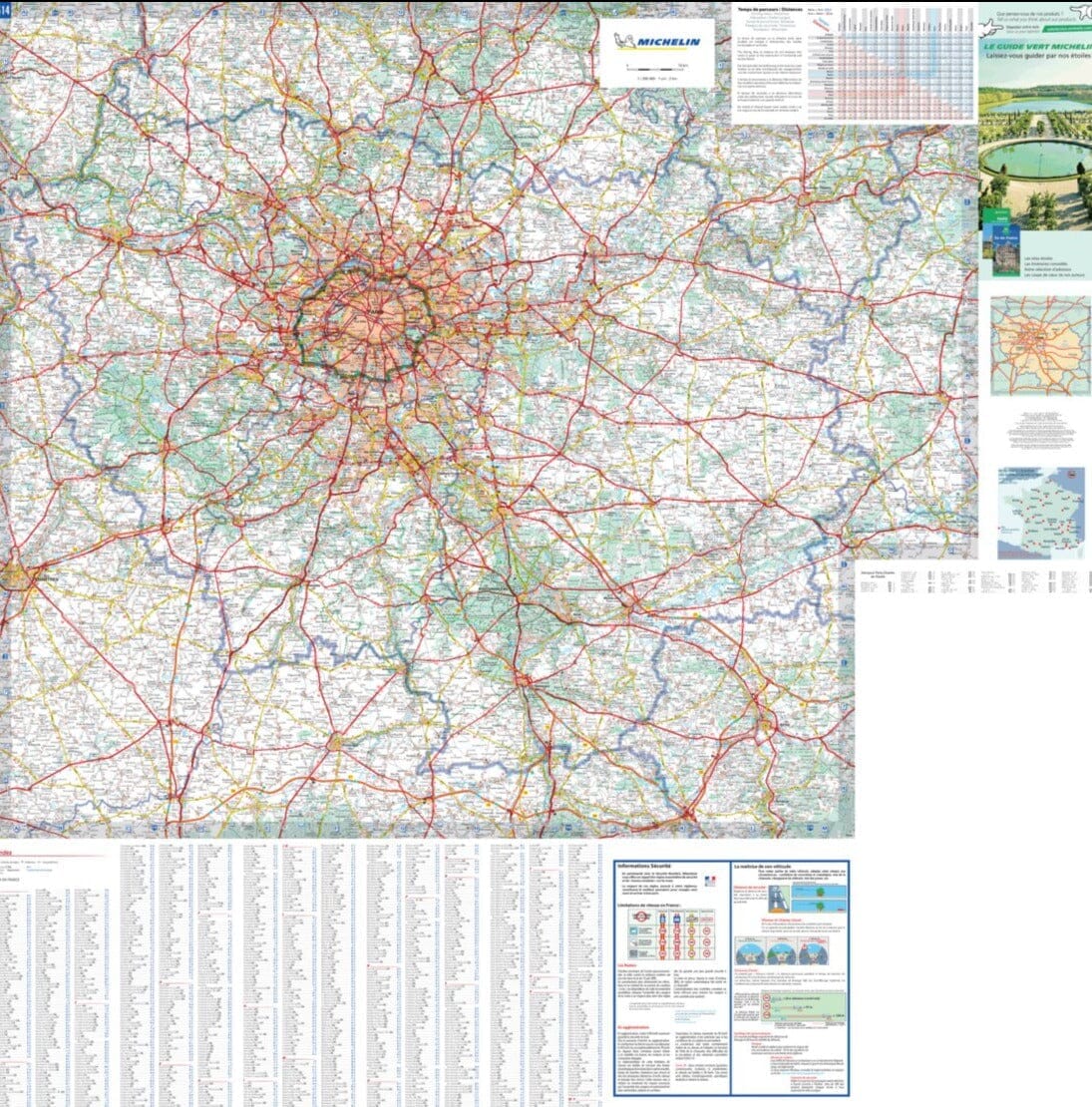 Carte régionale n° 514 - Ile-de-France 2026 | Michelin carte routière Michelin