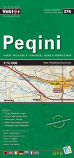 Carte régionale - Peqini (Albanie), n° 376 | Vektor carte routière Vektor Default Title