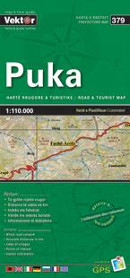 Carte régionale - Puka (Albanie), n° 379 | Vektor carte routière Vektor Default Title