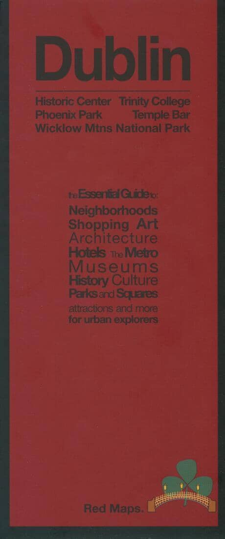 Carte rouge de Dublin | Cartes rouges plan de ville Red Maps Default Title