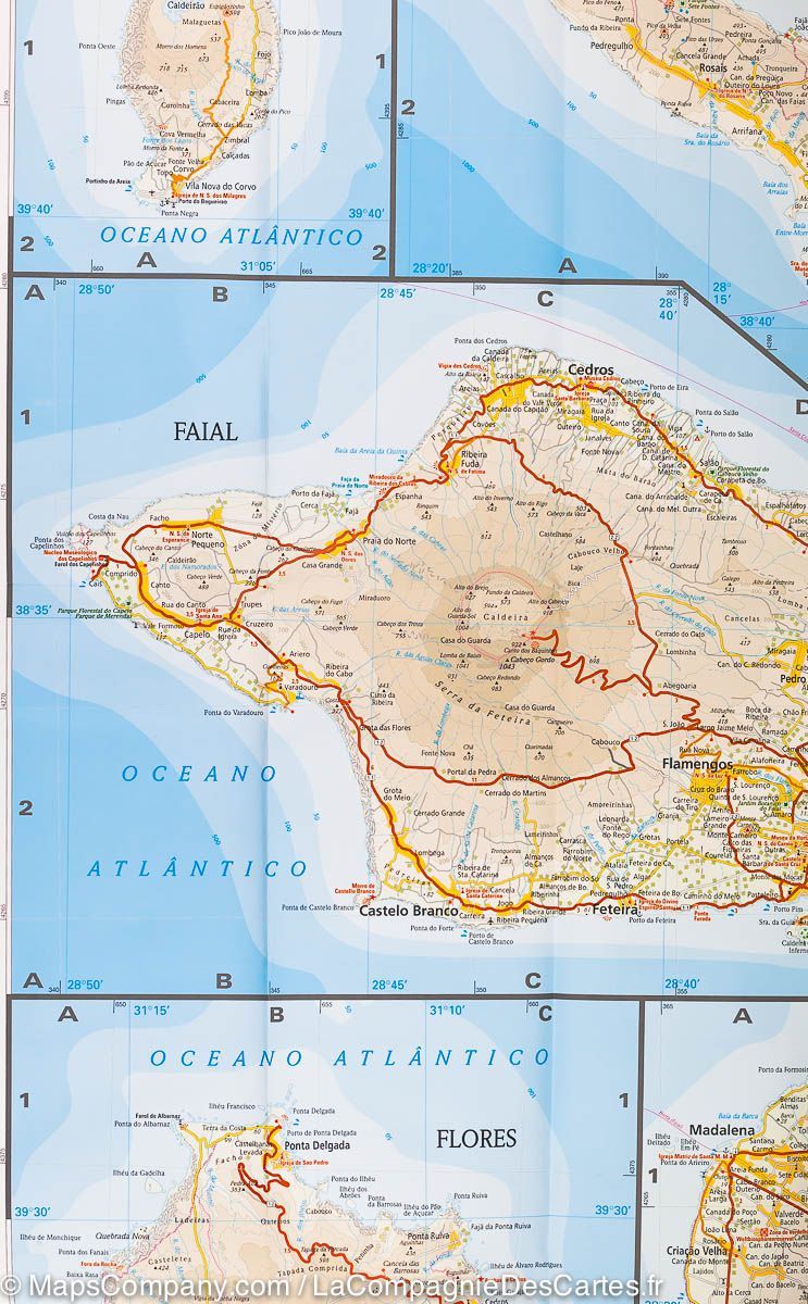 Carte routière - Açores | Reise Know How carte routière Reise Know-How