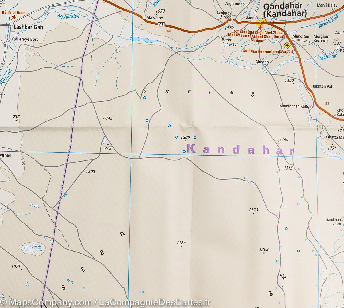 Carte routière - Afghanistan | Reise Know How carte routière Reise Know-How