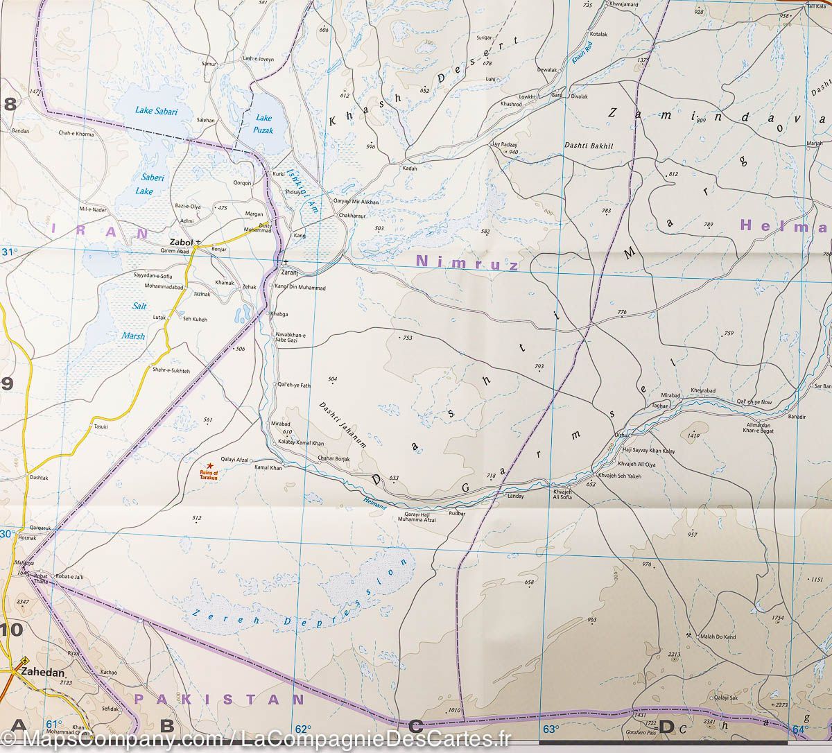 Carte routière - Afghanistan | Reise Know How carte routière Reise Know-How