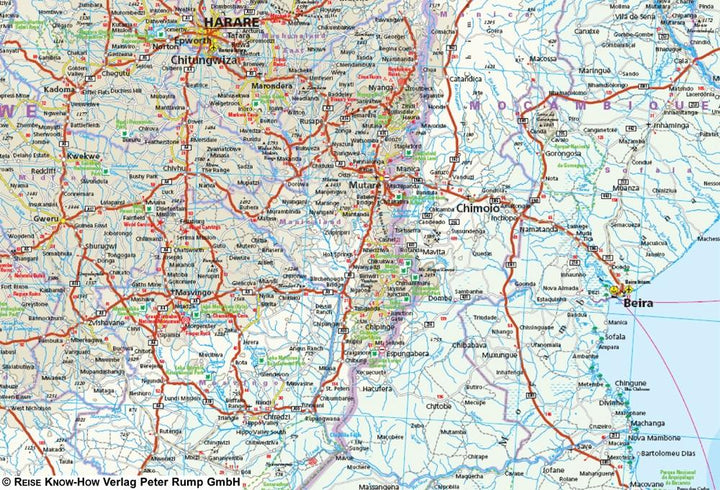 Carte routière - Afrique Australe | Reise Know How carte pliée Reise Know-How 