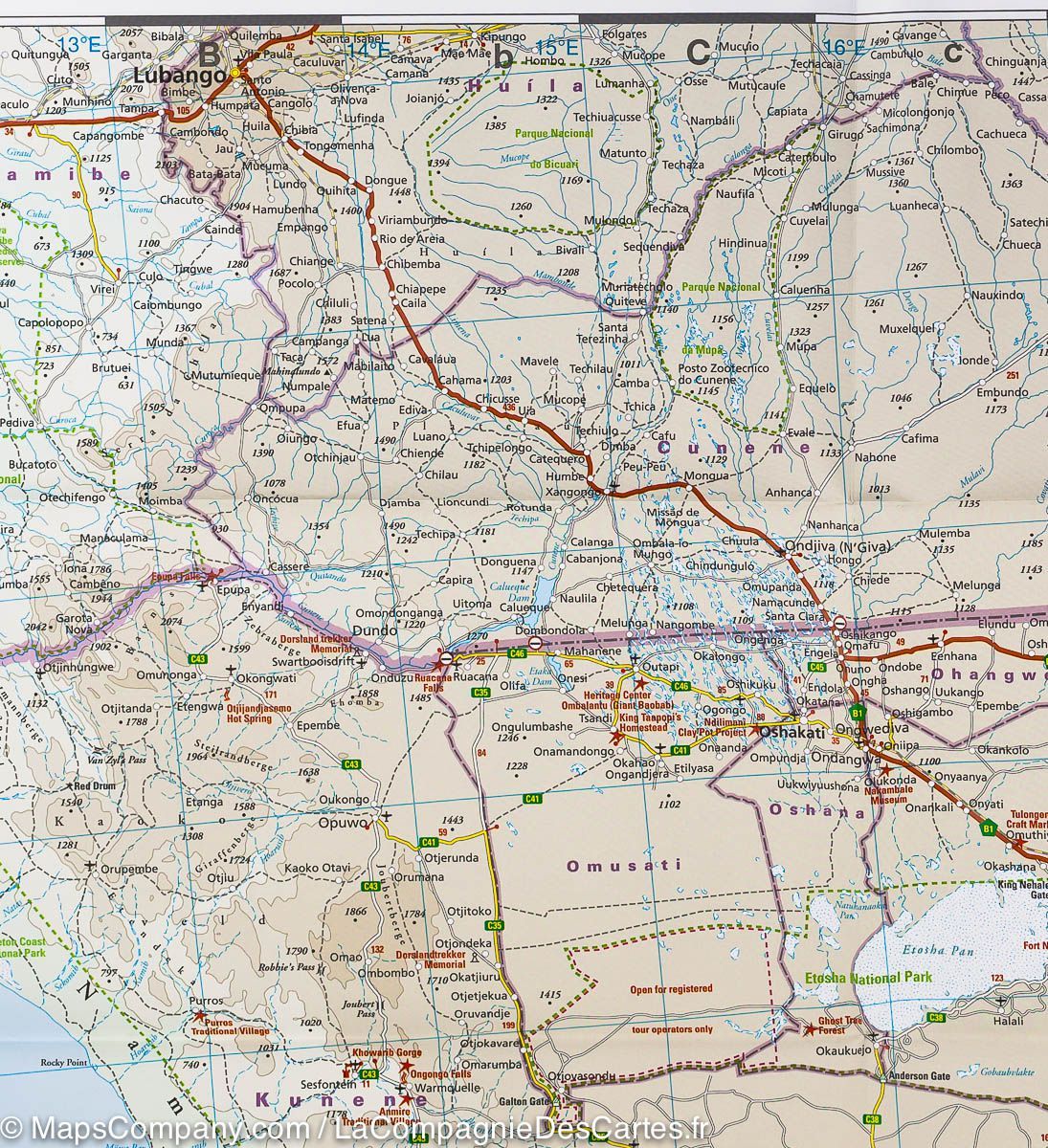 Carte routière - Afrique Australe | Reise Know How carte routière Reise Know-How