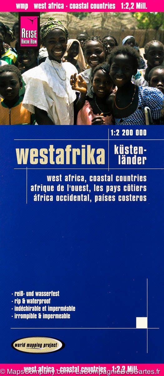 Carte routière - Afrique de l'Ouest (Pays côtiers) | Reise Know How carte routière Reise Know-How