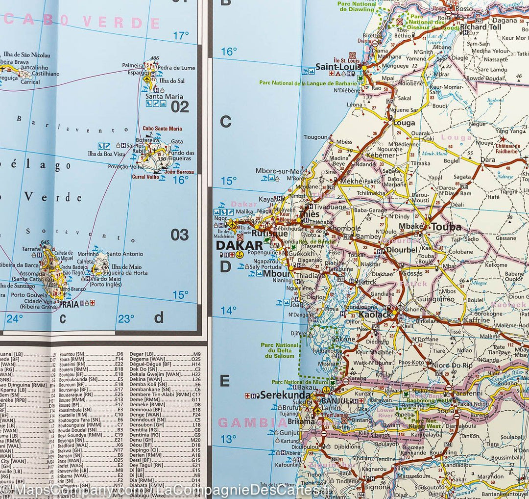 Carte routière - Afrique de l'Ouest (Pays côtiers) | Reise Know How carte pliée Reise Know-How 