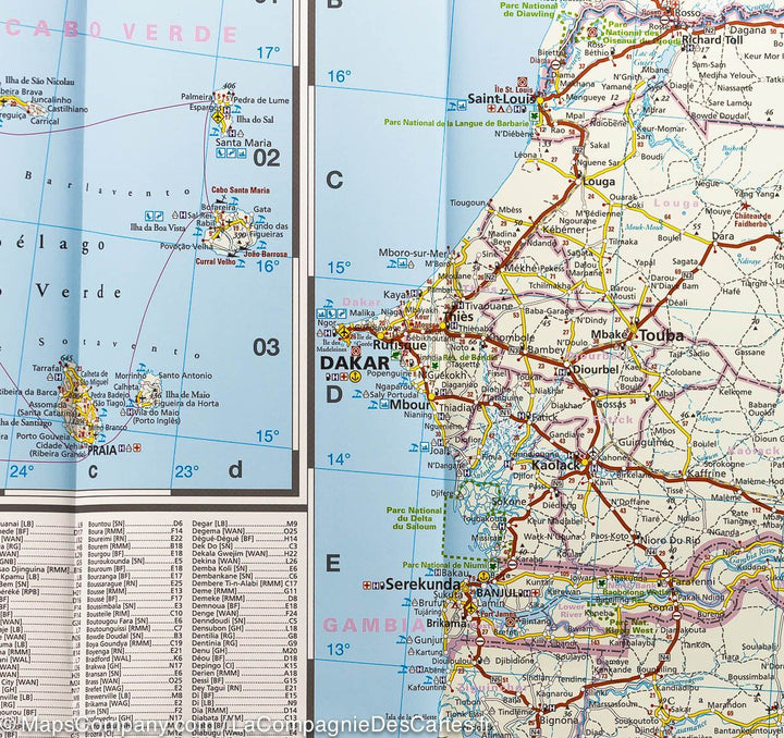 Carte routière - Afrique de l'Ouest (Pays côtiers) | Reise Know How carte pliée Reise Know-How 