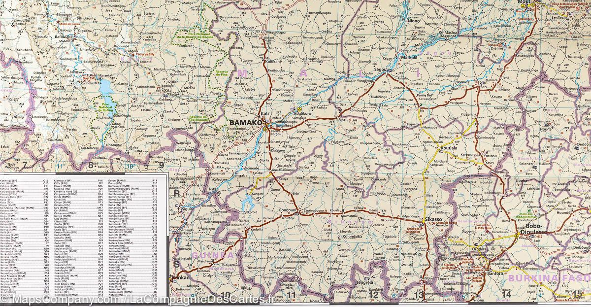 Carte routière - Afrique de l'ouest & Pays du Sahel (Mauritanie, Mali, Niger) | Reise Know How carte routière Reise Know-How