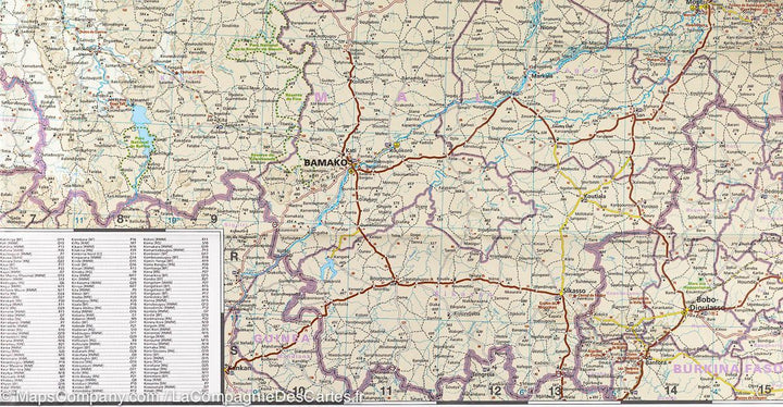 Carte routière - Afrique de l'ouest & Pays du Sahel (Mauritanie, Mali, Niger) | Reise Know How carte pliée Reise Know-How 