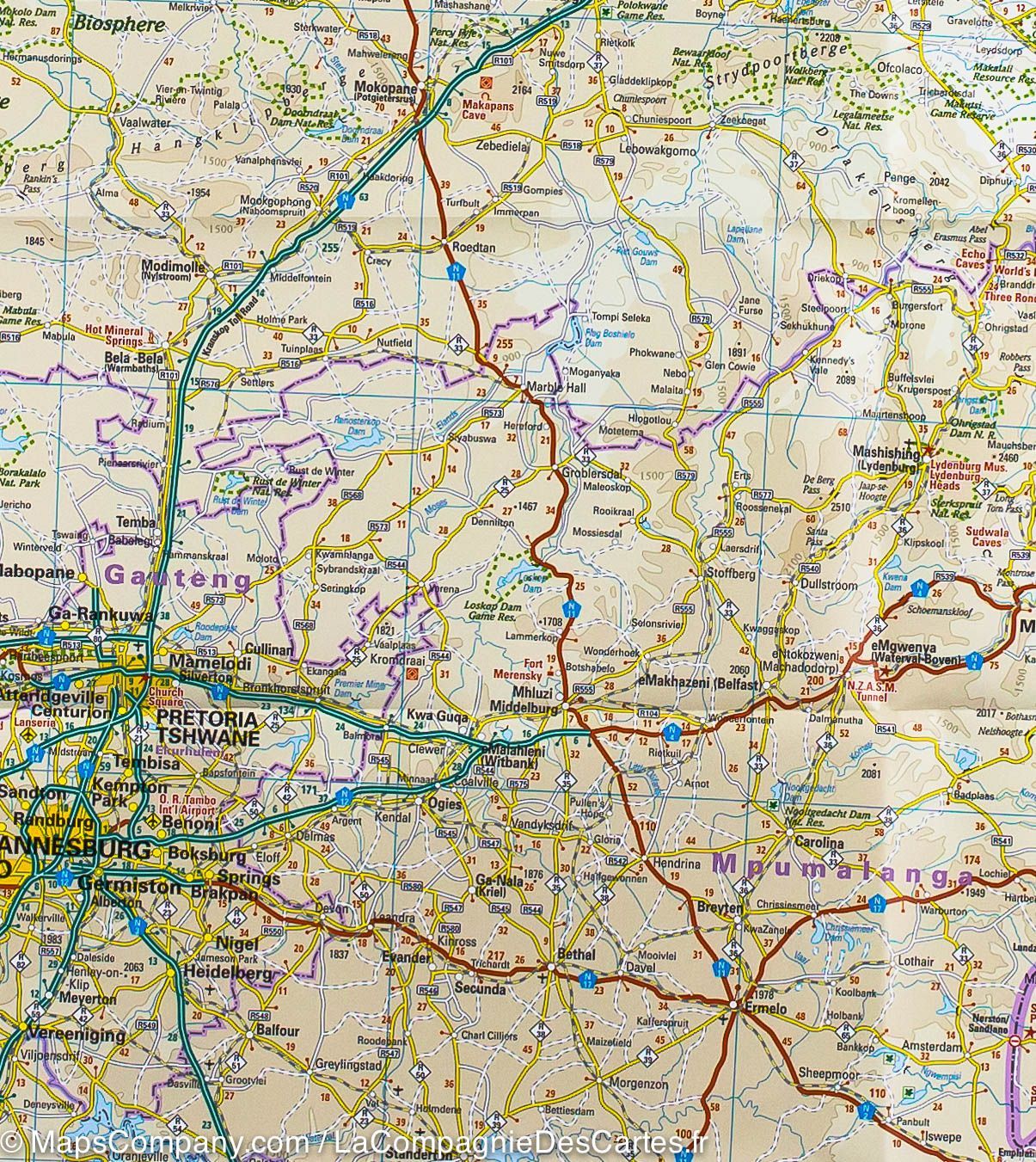 Carte routière - Afrique du Sud | Reise Know How carte routière Reise Know-How