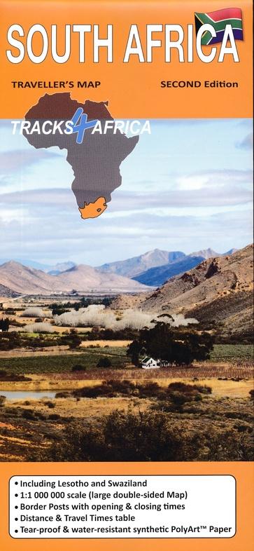 Carte routière - Afrique du Sud | Tracks4Africa carte pliée Tracks4Africa 