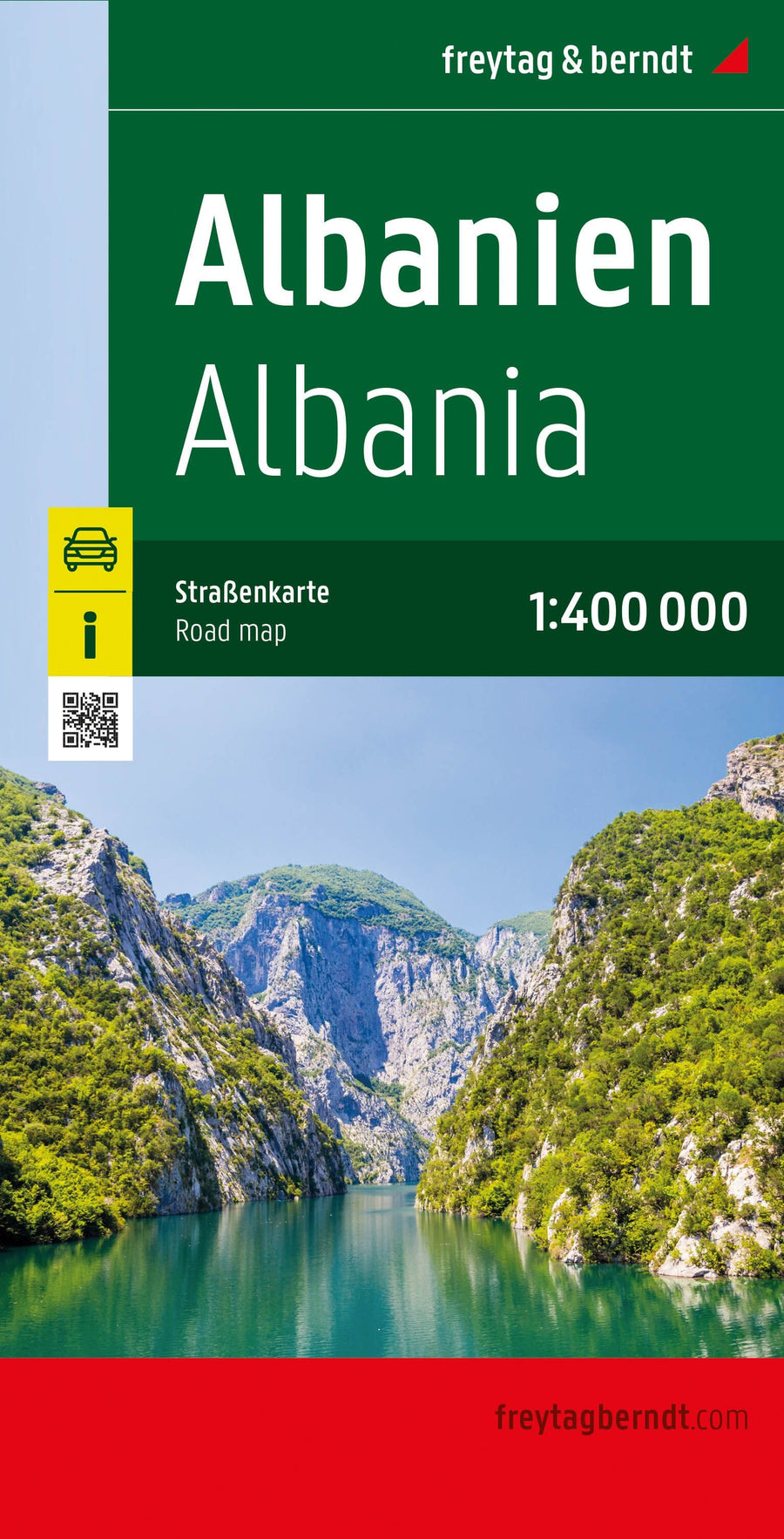 Carte routière - Albanie | Freytag & Berndt carte pliée Freytag & Berndt 