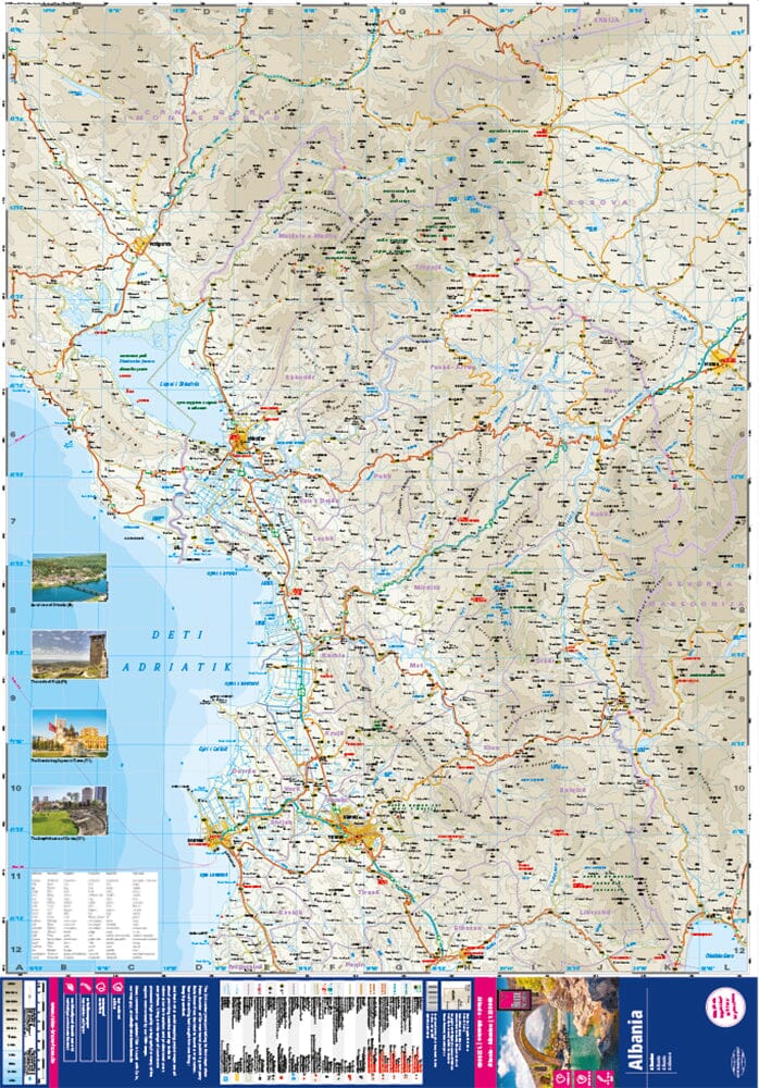 Carte routière - Albanie | Reise Know How carte routière Reise Know-How
