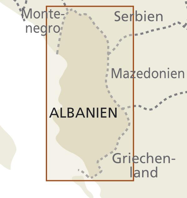 Carte routière - Albanie | Reise Know How carte pliée Reise Know-How 