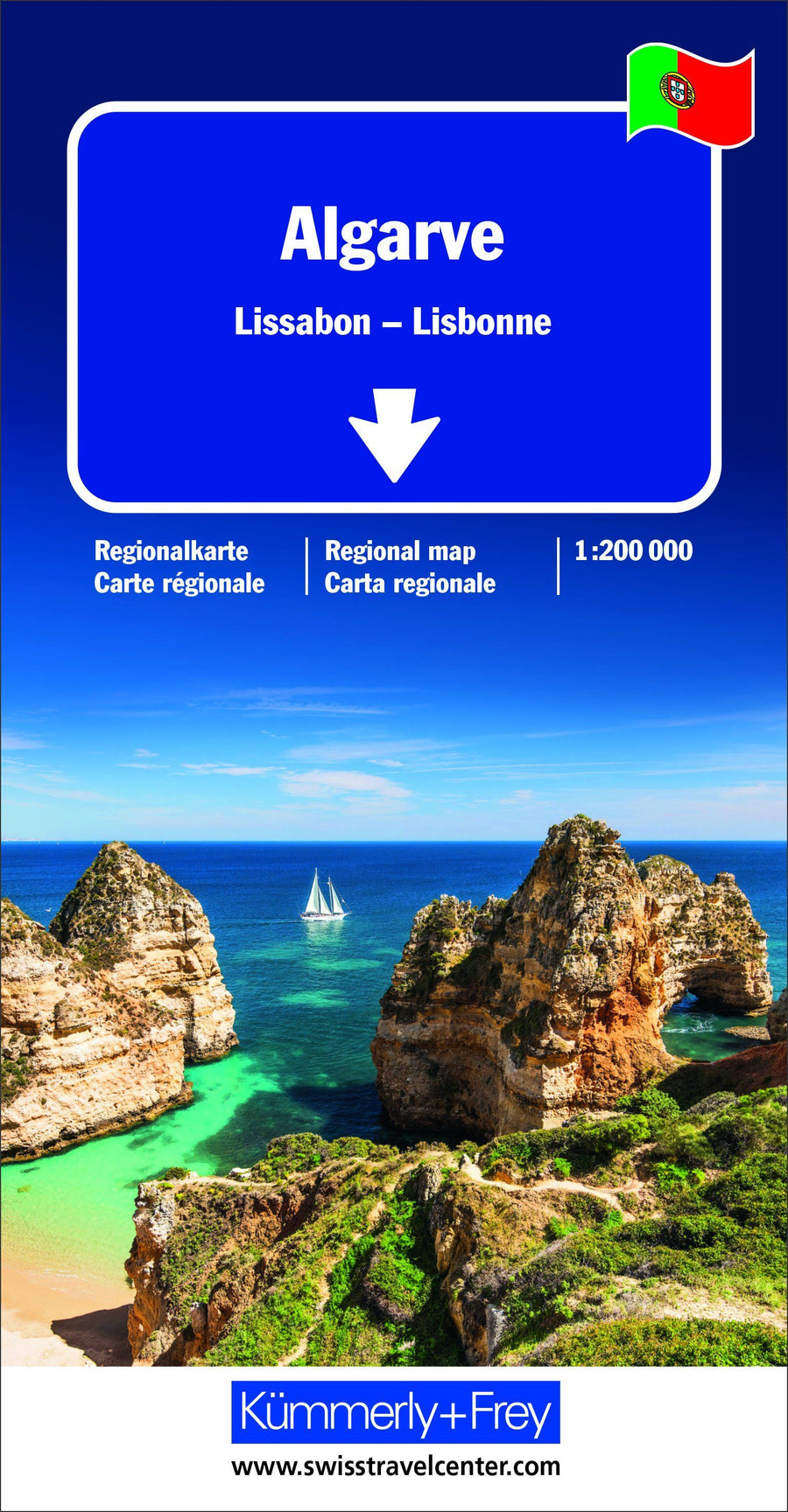 Carte routière - Algarve, Lisbonne | Kümmerly & Frey carte pliée Kümmerly & Frey 