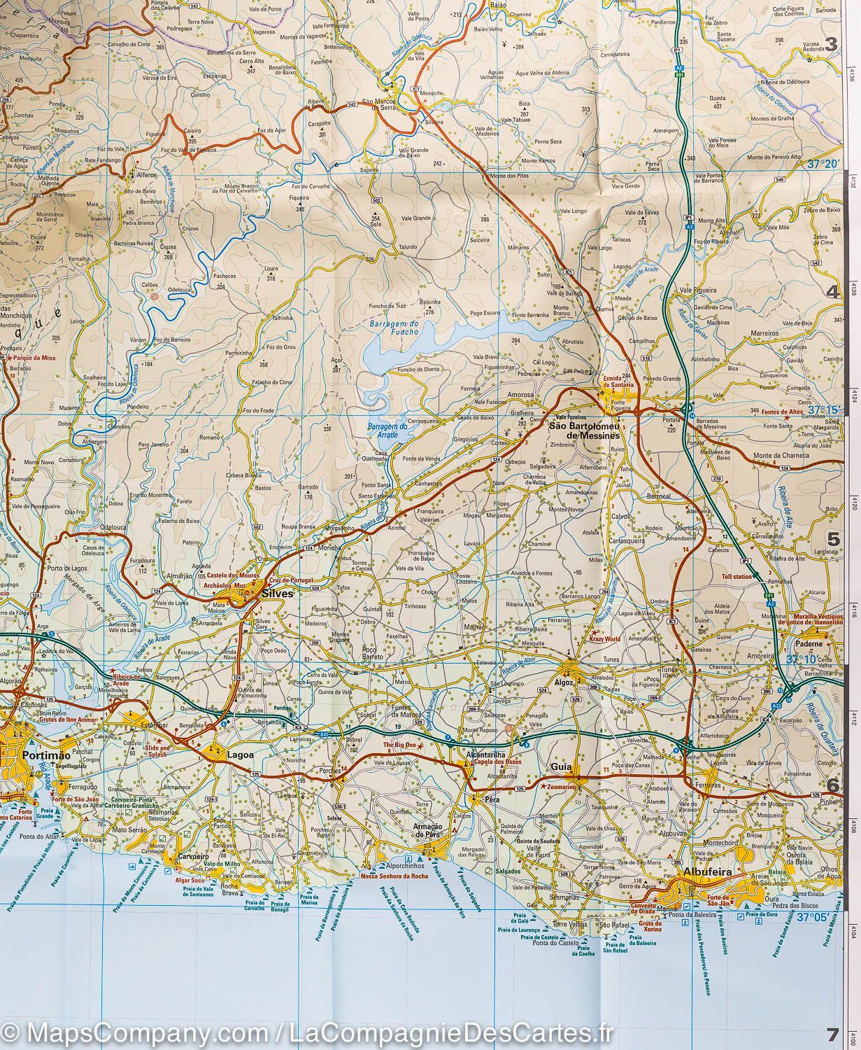 Carte routière - Algarve (Portugal) | Reise Know How carte routière Reise Know-How