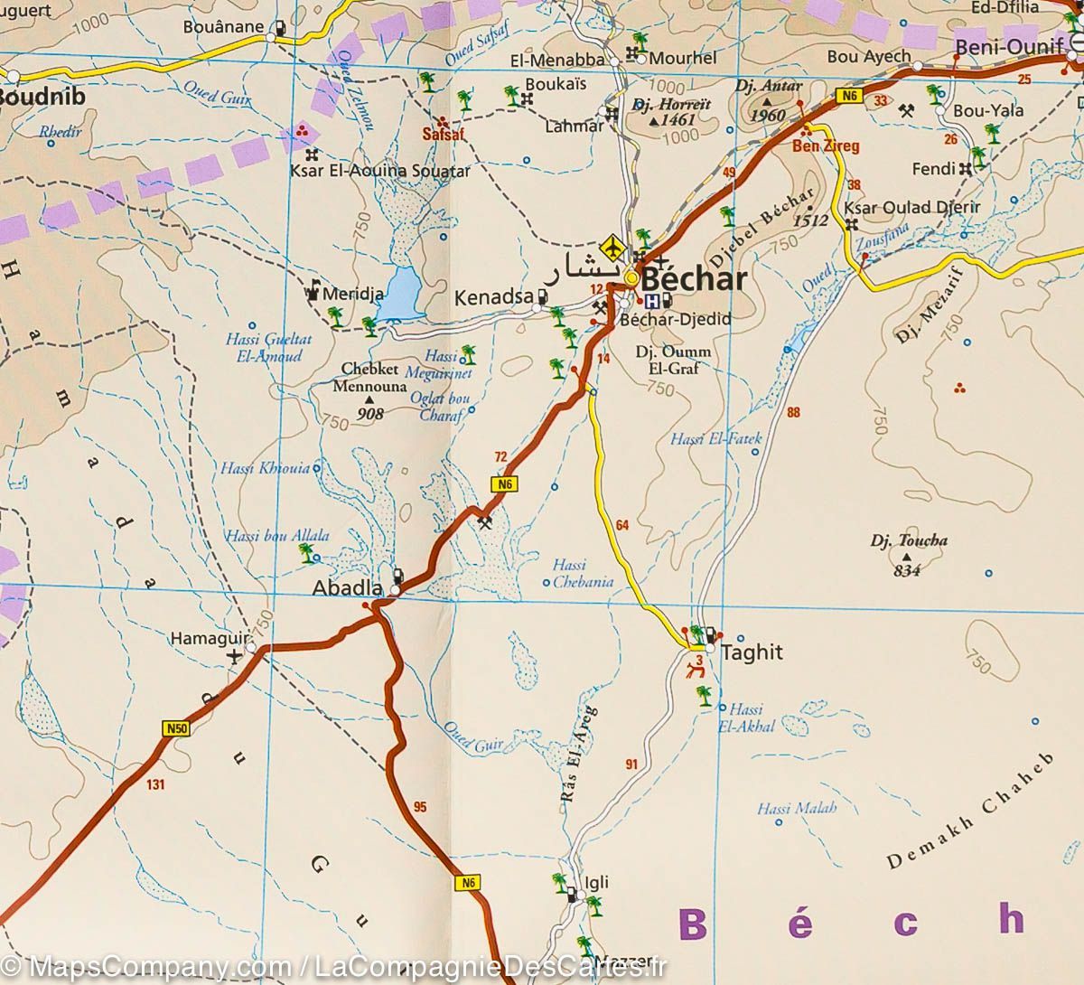 Carte routière - Algérie | Reise Know How carte routière Reise Know-How