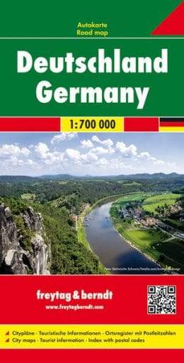 Carte routière - Allemagne au 1/700 000 | Freytag & Berndt carte routière Freytag & Berndt