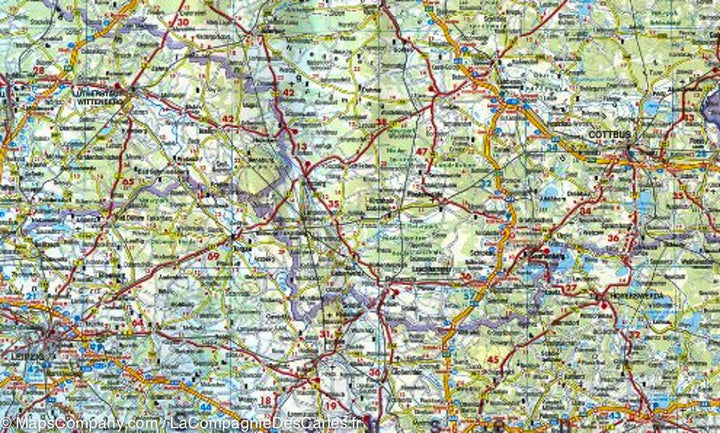 Carte routière de l'Allemagne au 1 / 700 000 | Freytag & Berndt - La Compagnie des Cartes