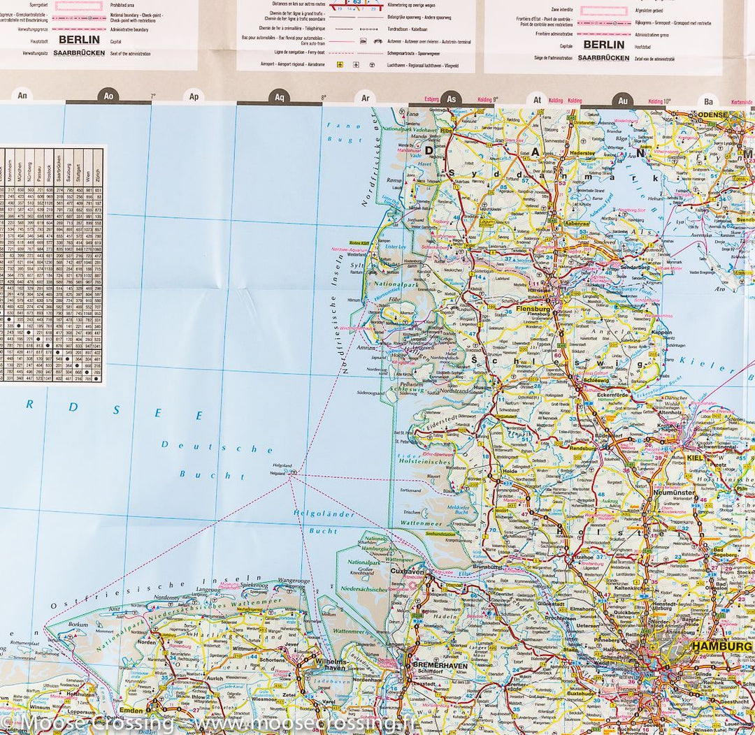 Carte routière de l'Allemagne | IGN - La Compagnie des Cartes