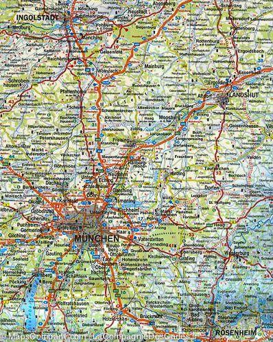 Carte routière de l'Allemagne Sud | Freytag & Berndt - La Compagnie des Cartes