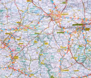 Carte routière - Allemagne | Kümmerly & Frey carte routière Kümmerly & Frey