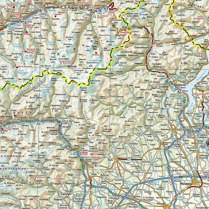 Carte routière - Alpes | National Geographic carte pliée National Geographic 