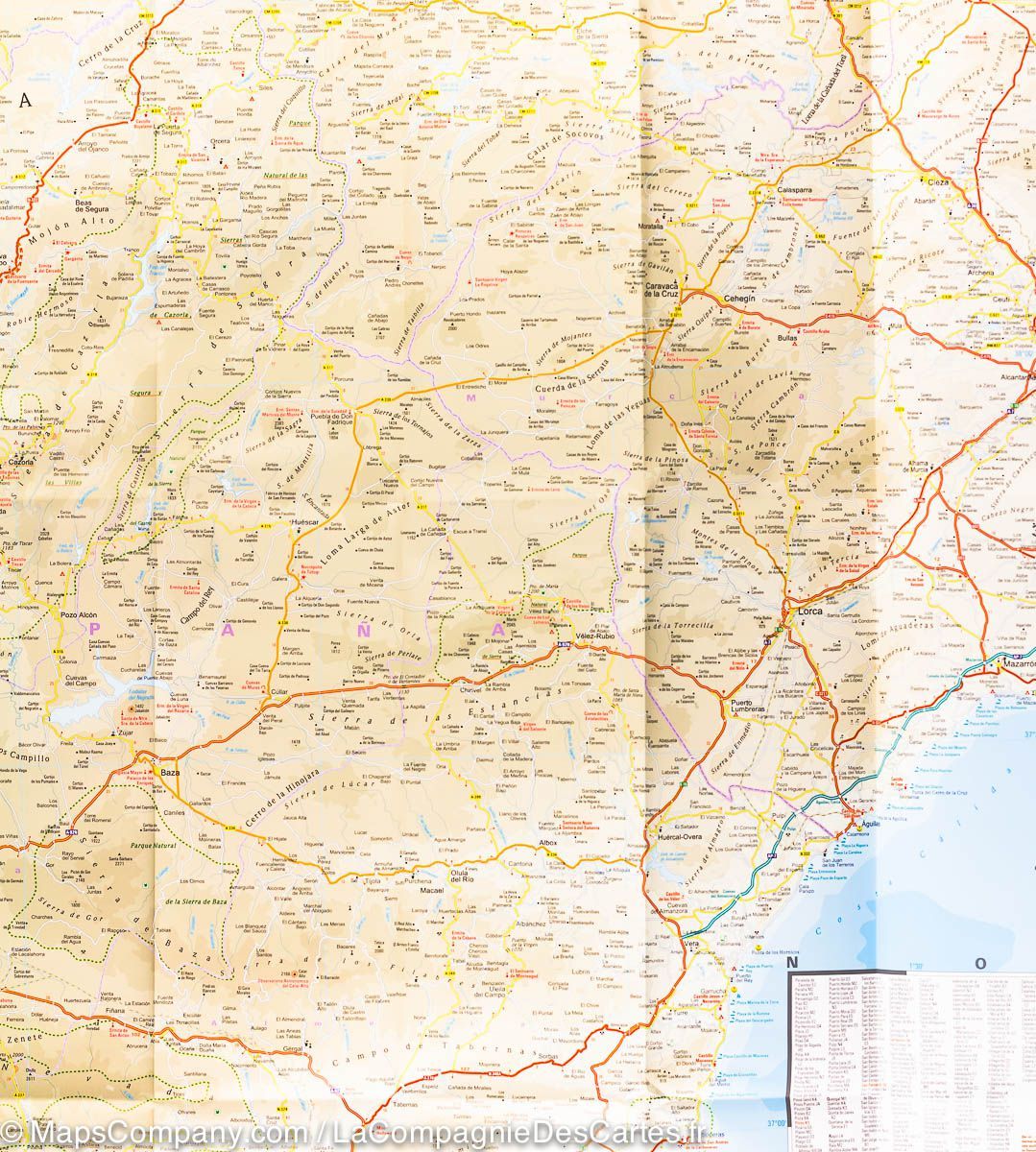 Carte routière - Andalousie | Reise Know How carte routière Reise Know-How