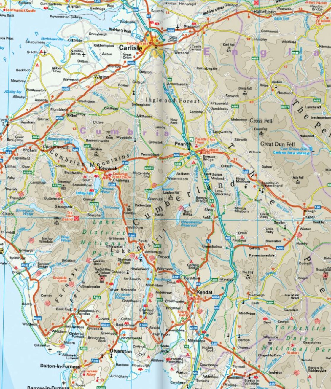 Carte routière - Angleterre Nord & Midlands | Reise Know How carte routière Reise Know-How