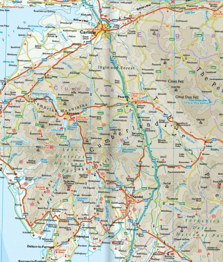 Carte routière - Angleterre Nord & Midlands | Reise Know How carte pliée Reise Know-How 