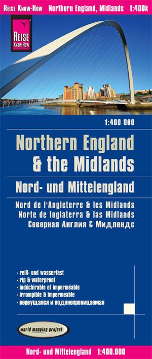 Carte routière - Angleterre Nord & Midlands | Reise Know How carte routière Reise Know-How
