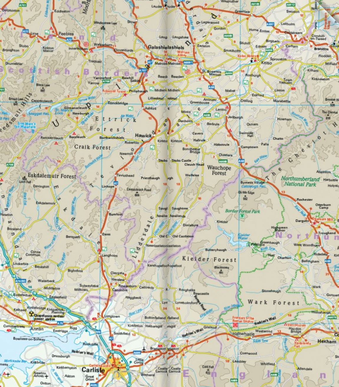 Carte routière - Angleterre Nord & Midlands | Reise Know How carte routière Reise Know-How