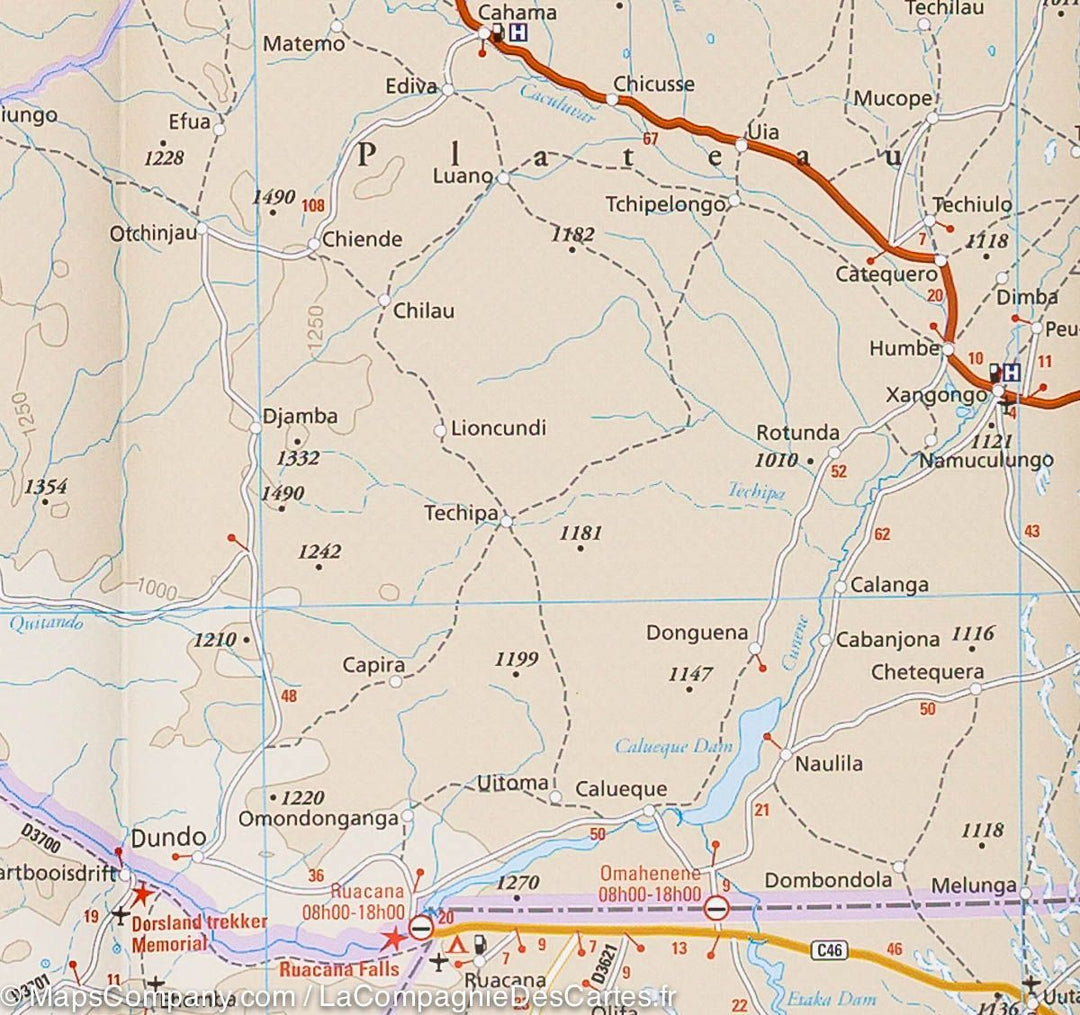 Carte routière - Angola | Reise Know How carte pliée Reise Know-How 
