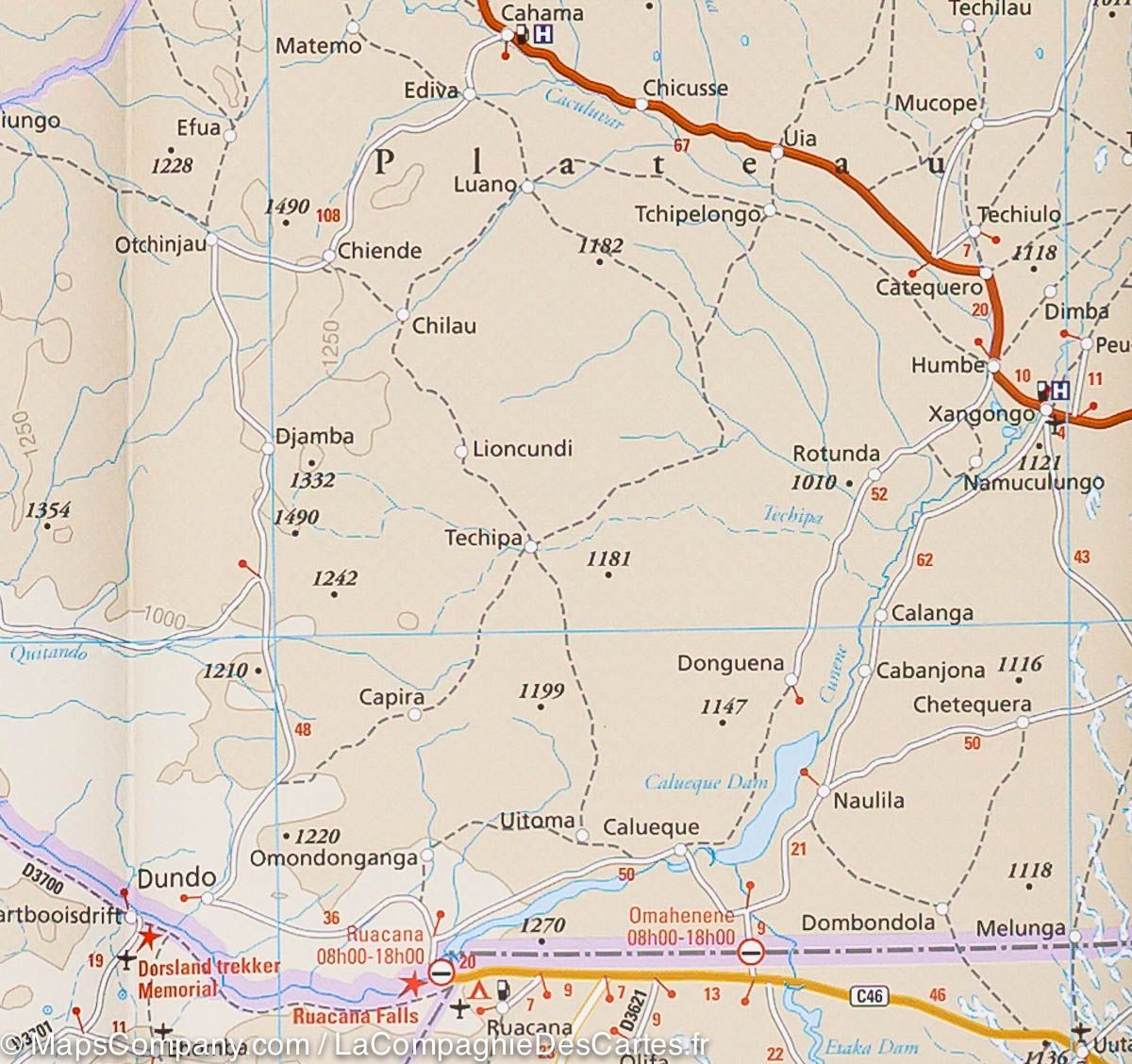 Carte routière - Angola | Reise Know How carte routière Reise Know-How