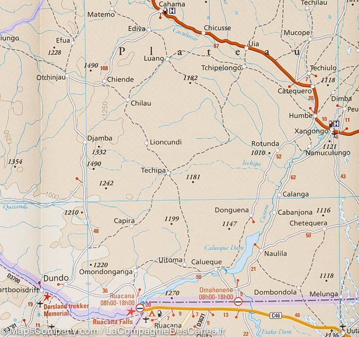 Carte routière - Angola | Reise Know How carte pliée Reise Know-How 