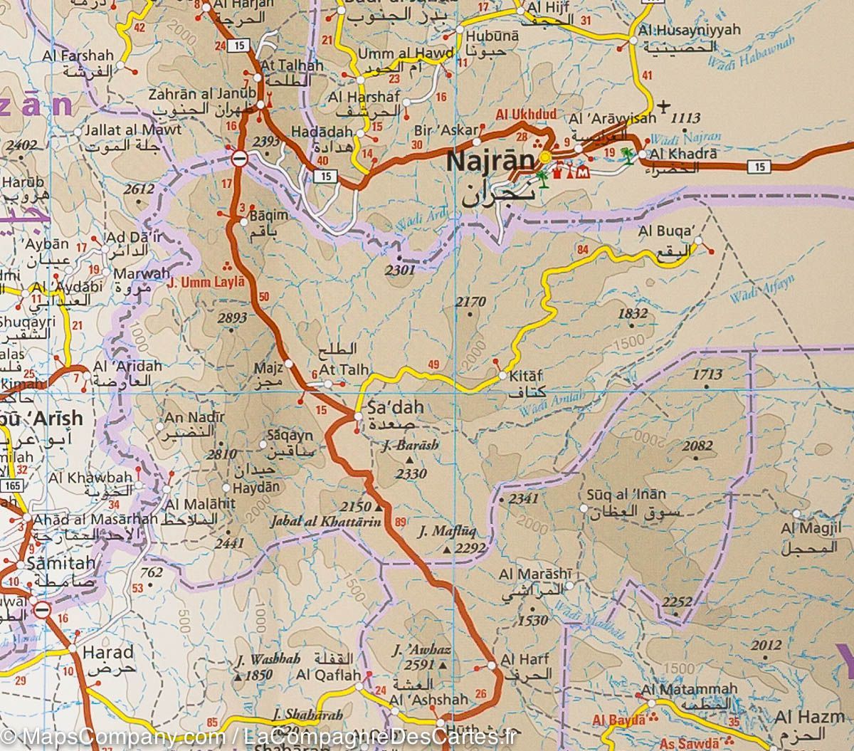 Carte routière - Arabie Saoudite | Reise Know How carte routière Reise Know-How