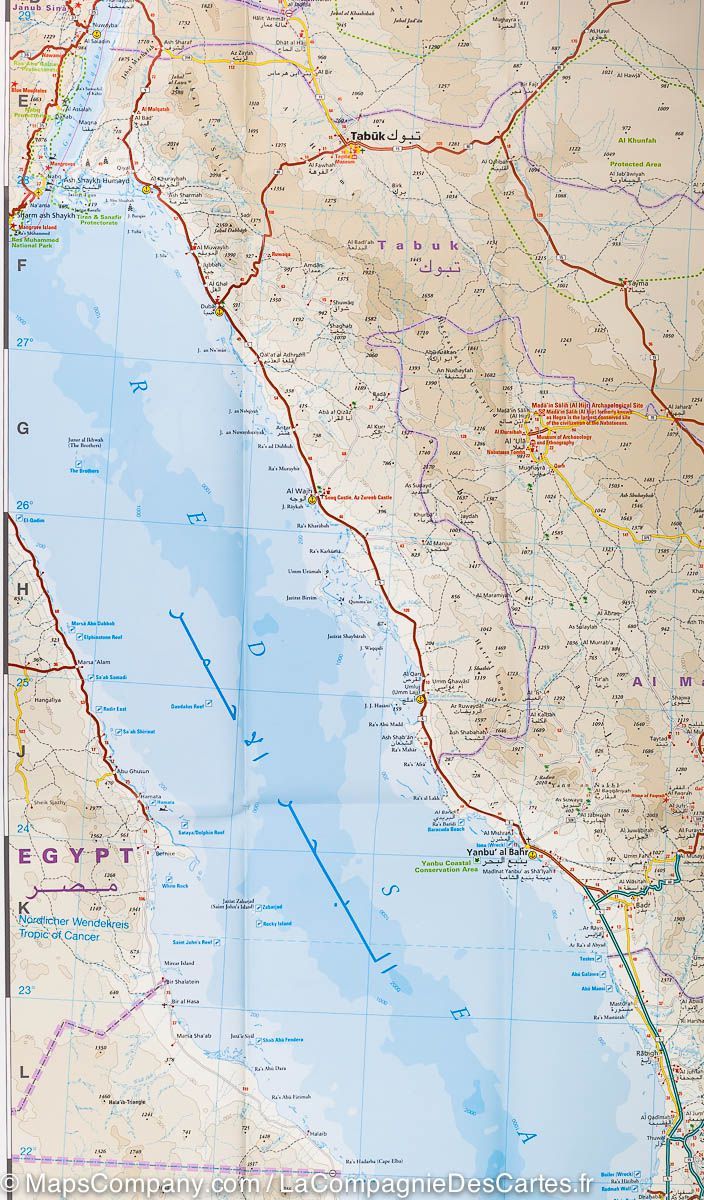 Carte routière - Arabie Saoudite | Reise Know How carte routière Reise Know-How