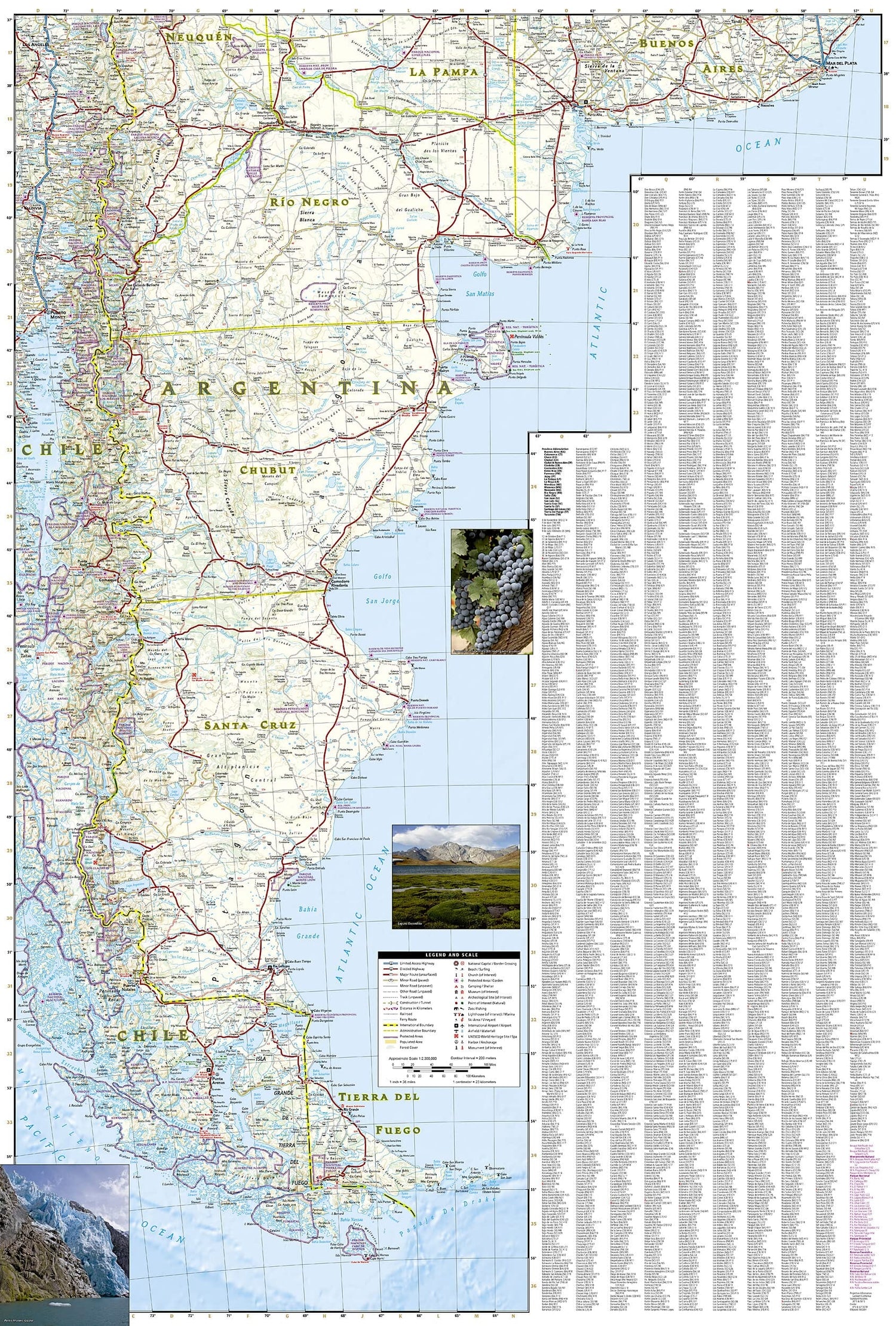 Carte routière - Argentine | National Geographic carte routière National Geographic